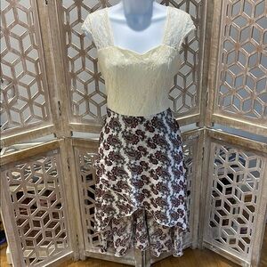 Charlotte Russe Lace High-Low Dress